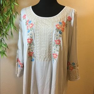 Andree by Unit Floral Blouse Size 1X